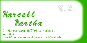 marcell martha business card